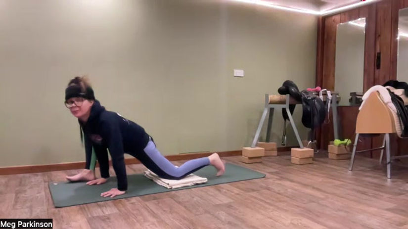 Getting back into it, Part 9, working on core and seat, lots of hip mobility whilst securing the central body